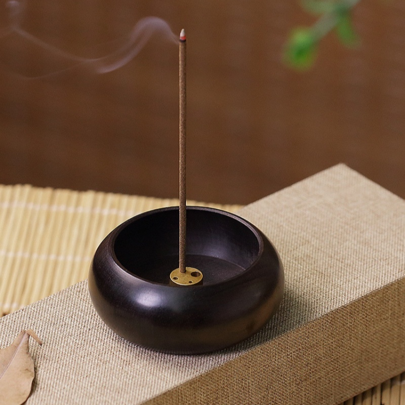 Home Fragrance Plug In - Ahşap Kase Tipi Mini Tütsülük Gül