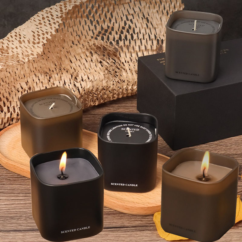 Home Fragrance Set Gift - 3'lü Bitki Kokulu Mum Hediye Kutusu