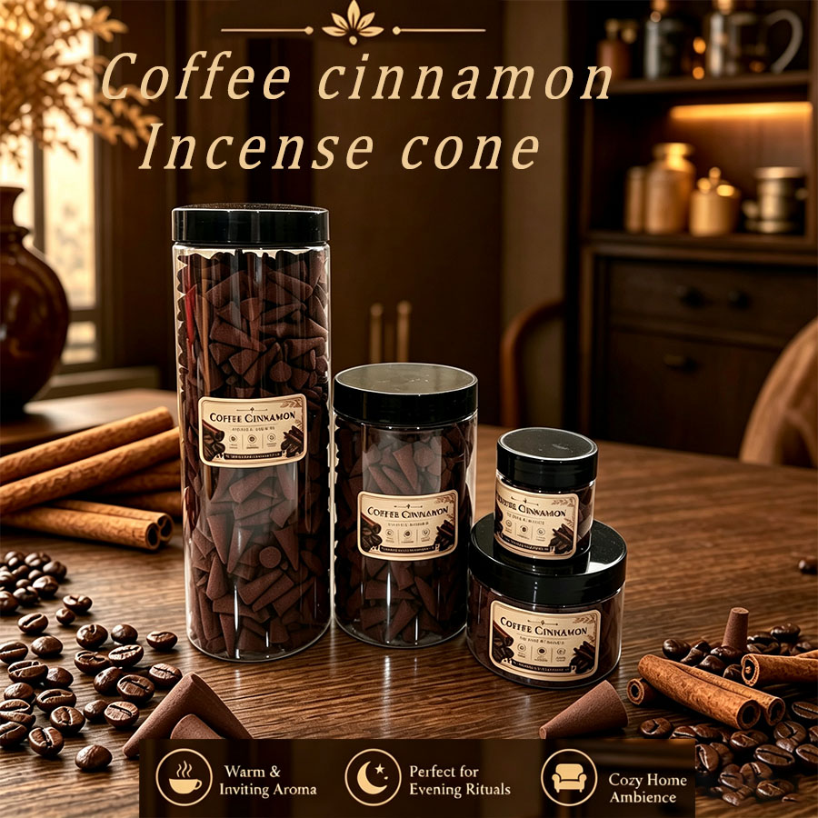 Home Fragrance Jar - Üstün kaliteli kahve aromalı tütsü külahları,