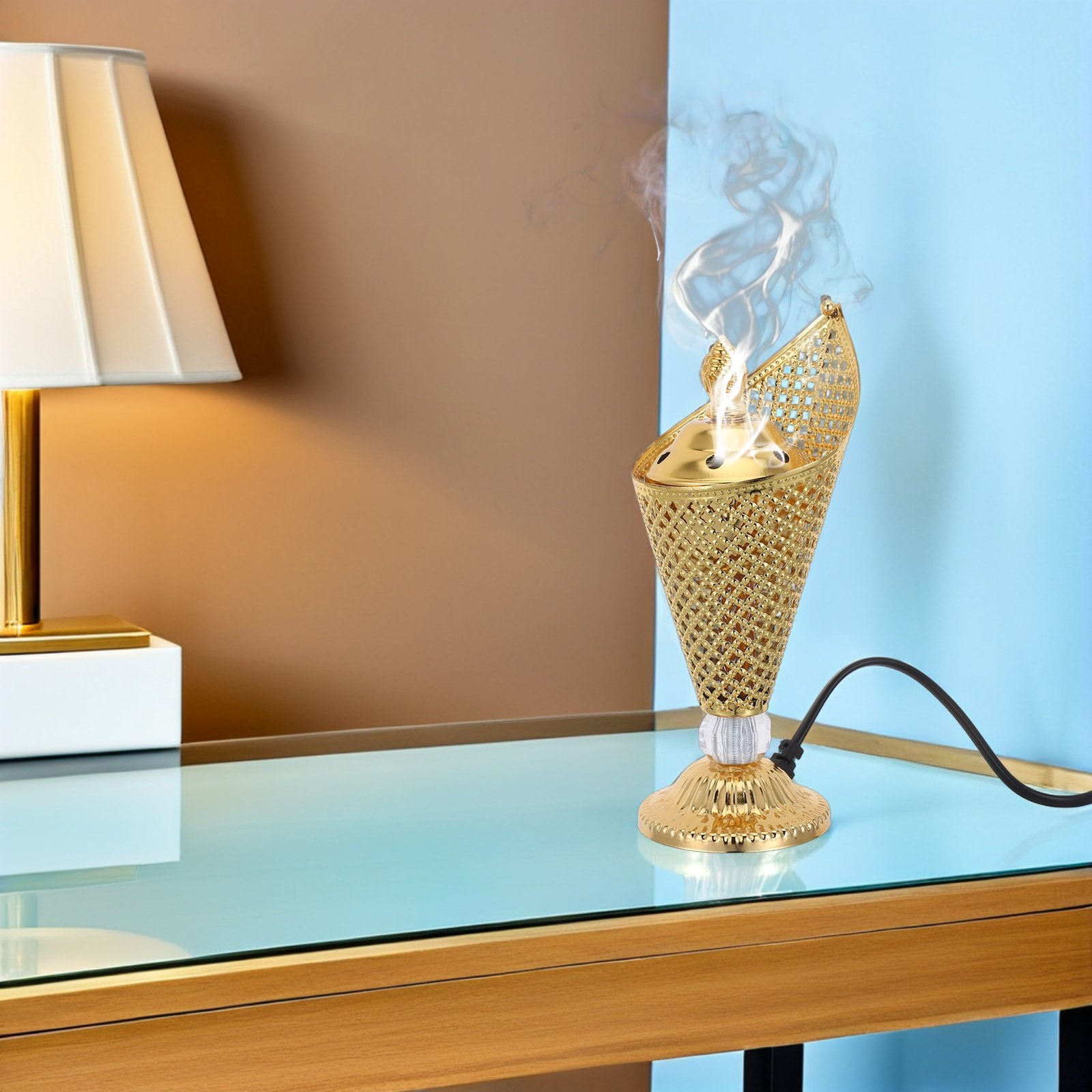 Home Fragrance Plug In - Elektrikli Orta Doğu Mabkhara Metal Tütsülük
