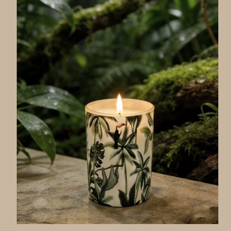 Home Fragrance Jar - Cam Kavanoz Soya Balmumu Kokulu Mum