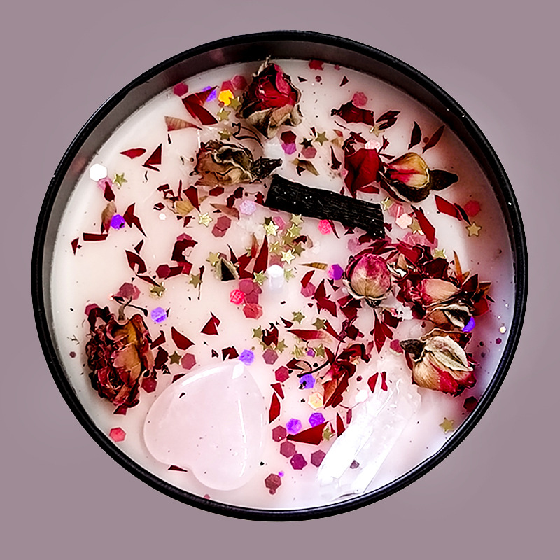 Home Fragrance Jar - El Yapımı Kristal Demir Kutu Balmumu