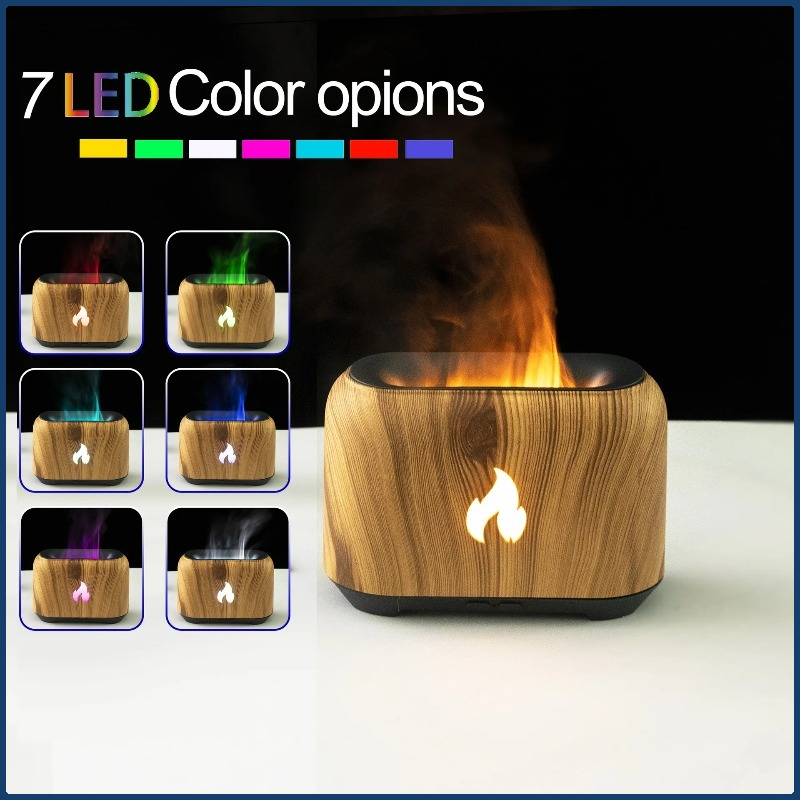 Home Fragrance Plug In - Yeni 7 Renkli Simülasyon Alev Difüzörü